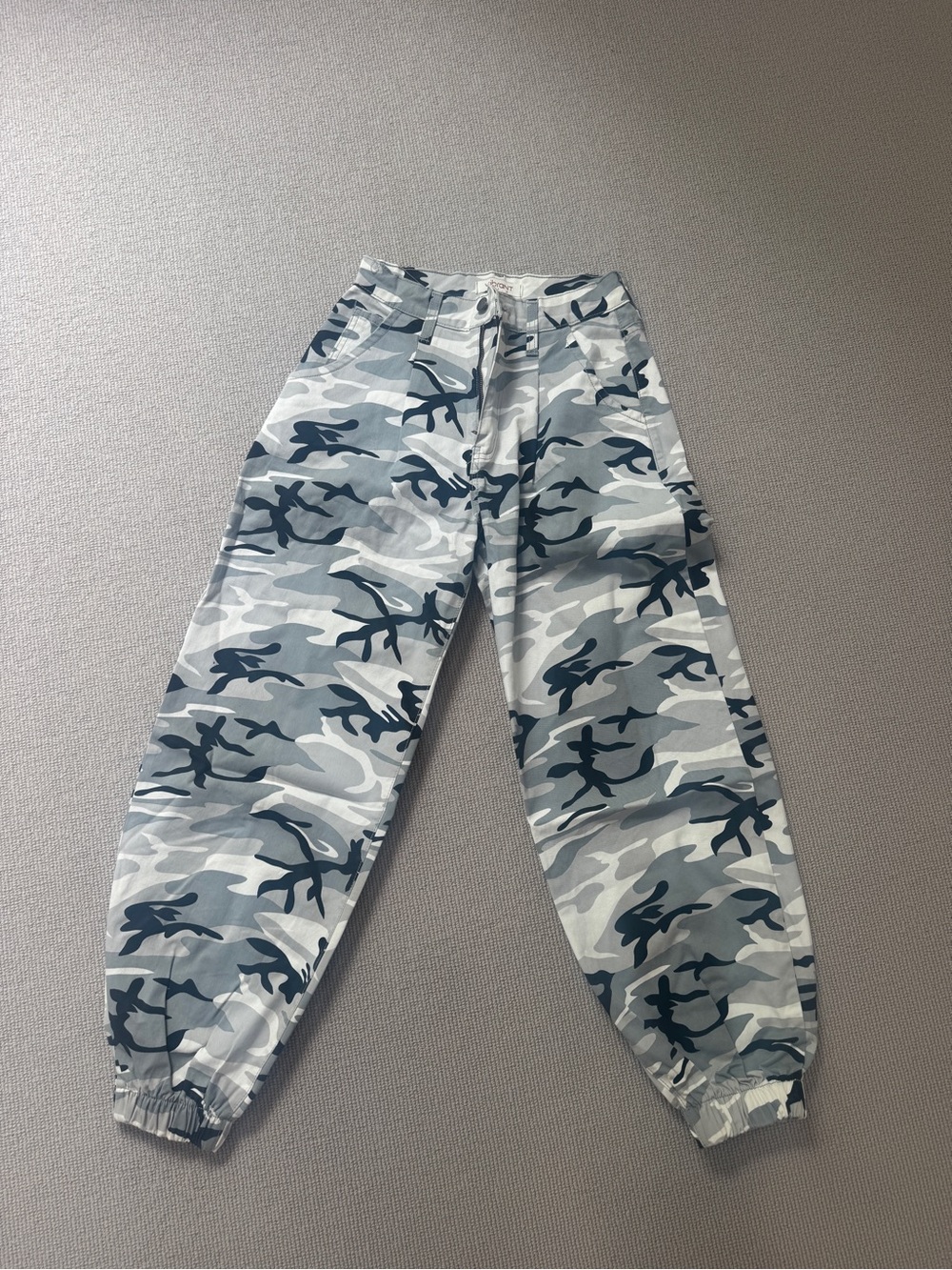 Vibrant Black and White Camo Cargo pants